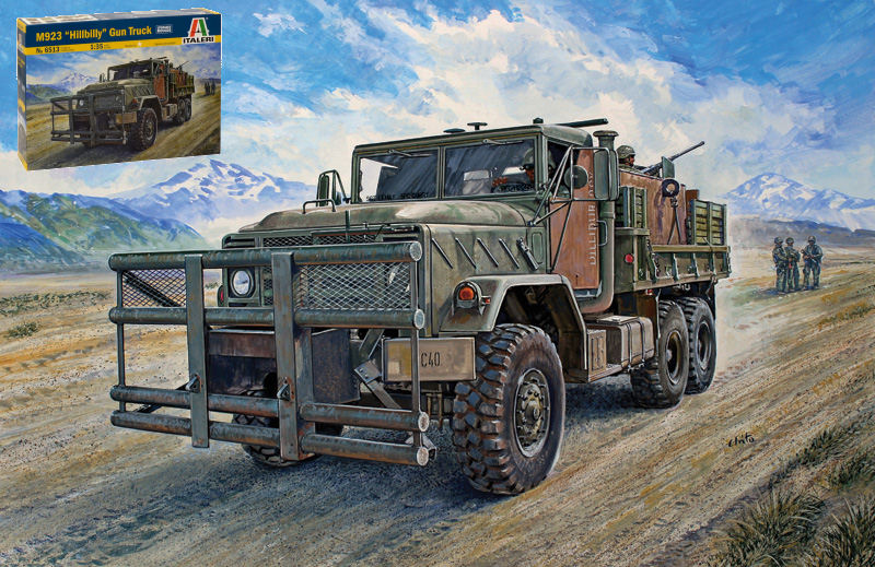 KIT DA MONTARE COMPATIBILE CON M923 HILLIBILLY GUN TRUCK KIT 1:35 ITALERI IT6513