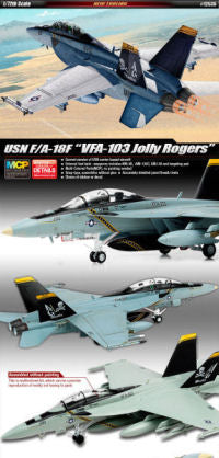 MODELLINO Academy F/A-18F USN "VF-103 JOLLY ROGERS" KIT 1:72 MODEL SCALE ACD12535 250506