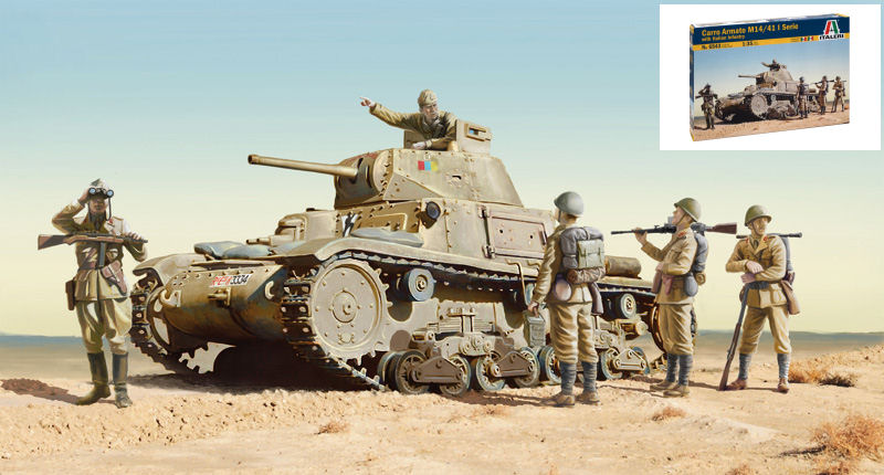 MODELLINO Italeri M14/41 WITH ITALIAN CREW KIT 1:35 MODEL SCALE IT6543 250506