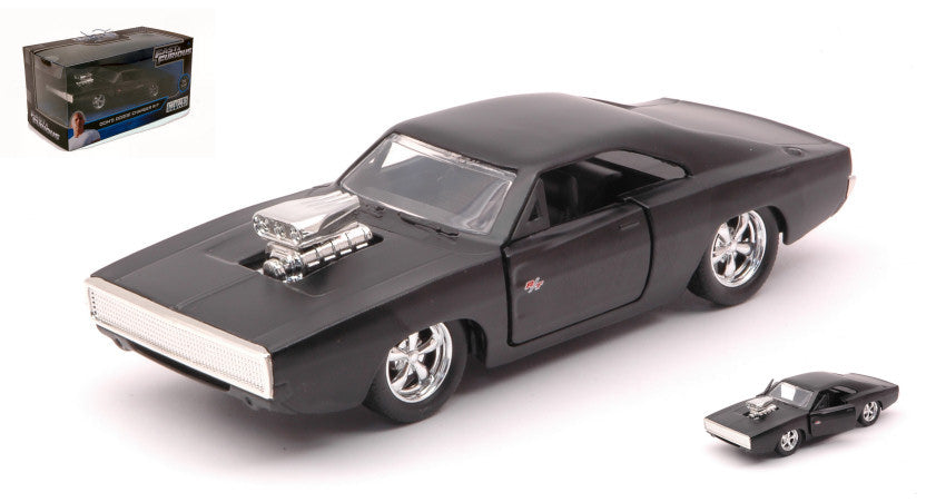 MODELLINO Jada Toys DOM'S DODGE CHARGER R/T FAST & FURIOUS MATT BLACK 1:32 MODEL SCALE JADA97214 250506