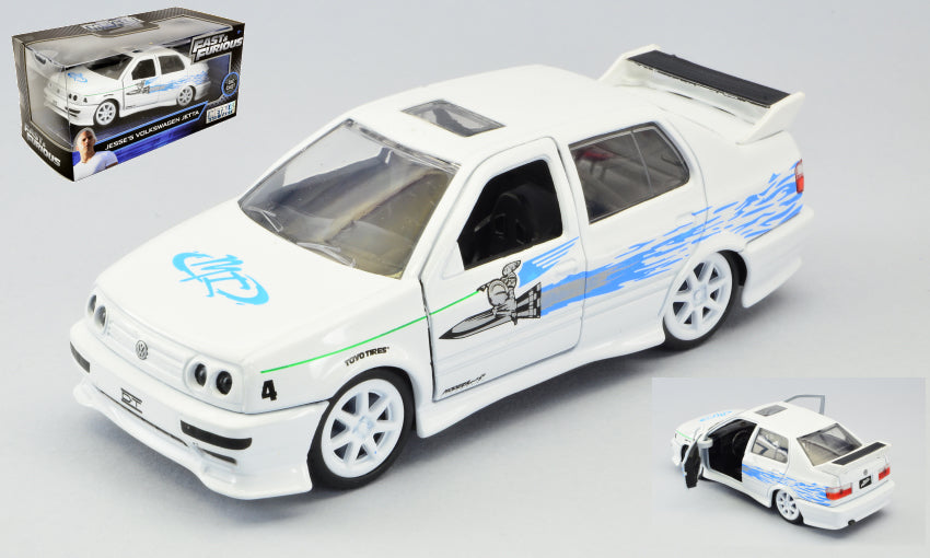 MODELLINO Jada Toys JESSE'S VOLKSWAGEN JETTA FAST & FURIOUS WHITE 1:32 MODEL SCALE JADA99592 250506