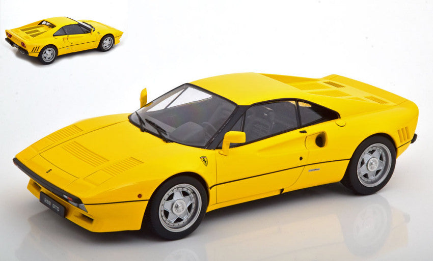 MODELLINO IN SCALA COMPATIBILE CON FERRARI 288 GTO 1984 YELLOW 1:18 KK SCALE KKDC180413