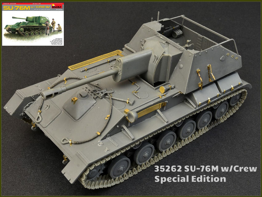 SU-76M W/CREW SPECIAL EDITION KIT 1:35 Scala 1:35 Miniart