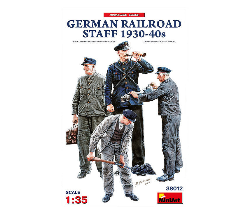 MODELLINO Miniart GERMAN RAILROAD STAFF 1930-40s KIT 1:35 MODEL SCALE MIN38012 250506