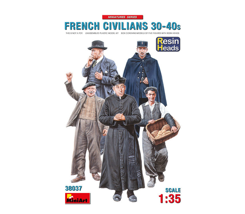 FRENCH CIVILIANS 30-40s KIT 1:35 Scala 1:35 Miniart
