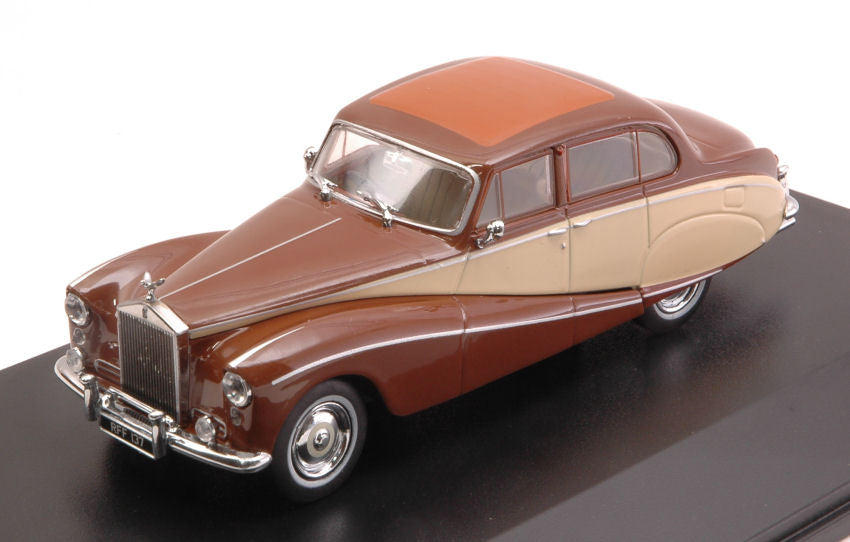 MODELLINO IN SCALA COMPATIBILE CON ROLLS ROYCE SILVER CLOUD HOOPER EXPRESS BROWN/BEIGE 1:43 OXFORD OXF43EMP001