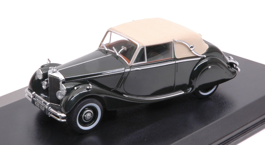 MODELLINO IN SCALA COMPATIBILE CON JAGUAR MKV DHC DARK GREEN 1:43 OXFORD OXF43JAG5002
