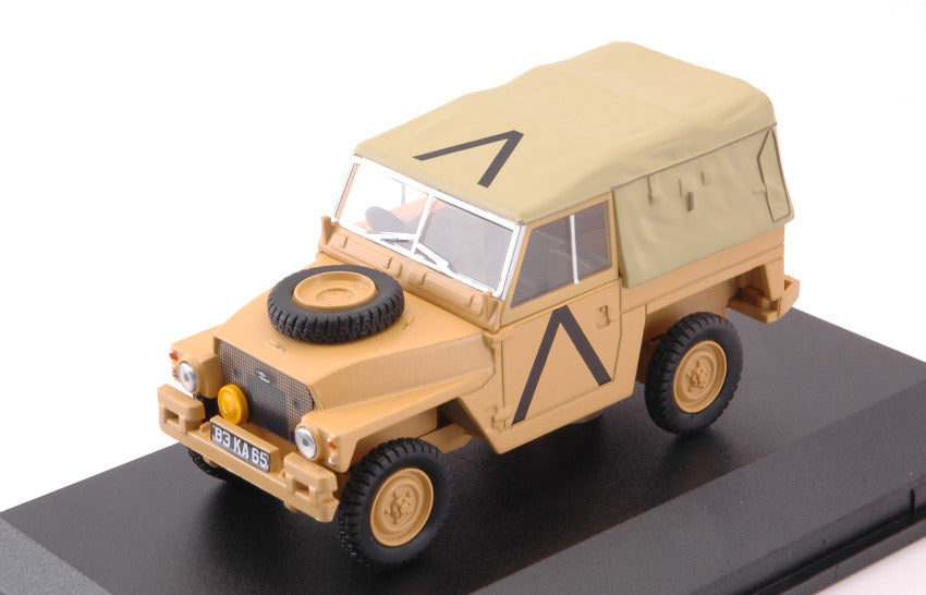 MODELLINO IN SCALA COMPATIBILE CON LAND ROVER LIGHTWEIGHT SOFT TOP GULF WAR 1:43 OXFORD OXF43LRL008