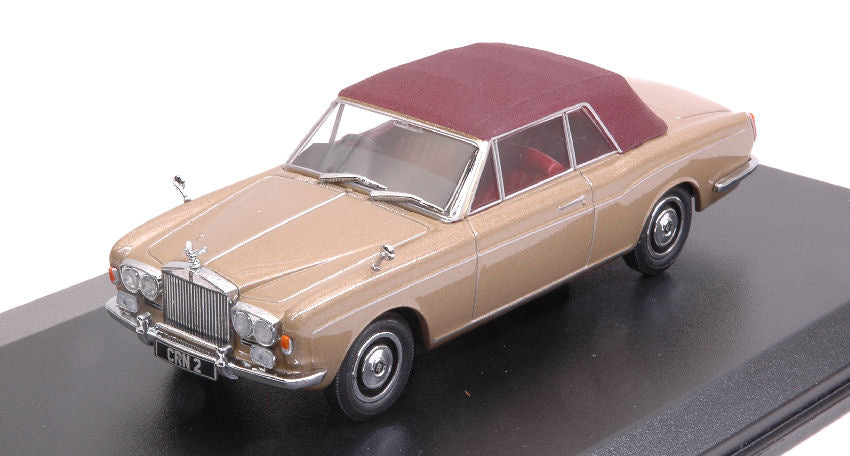 MODELLINO IN SCALA COMPATIBILE CON ROLLS ROYCE CORNICHE CONV.CLOSED PERSIAN SAND 1:43 OXFORD OXF43RRC002