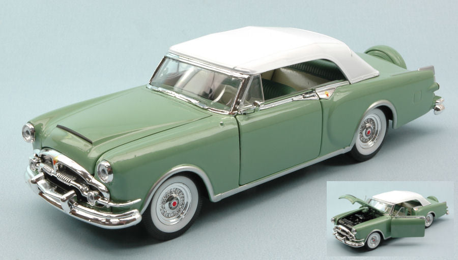PACKARD CARIBBEAN SOFT TOP 1953 PASTEL GREEN 1:24 Scala 1:24 Welly