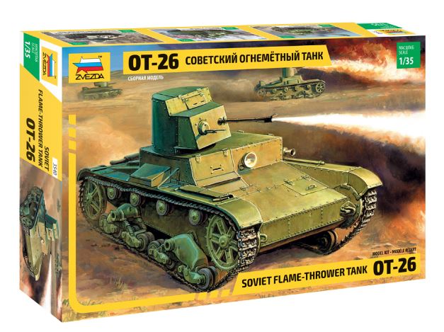 OT-26 SOVIET FLAME-THROVER TANK KIT 1:35 Scala 1:35 Zvezda