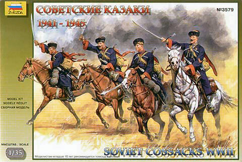 MODELLINO Zvezda SOVIET COSSACKS WW II KIT 1:35 MODEL SCALE Z3579 250506