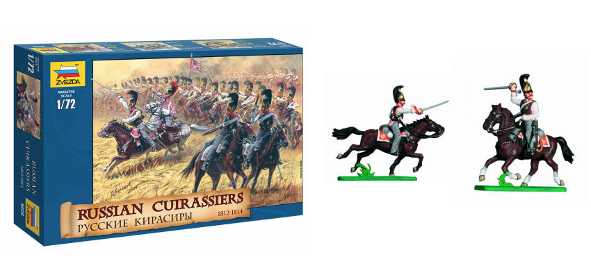 RUSSIAN CUIRASSIERS 1812 KIT 1:72 Scala 1:72 Zvezda