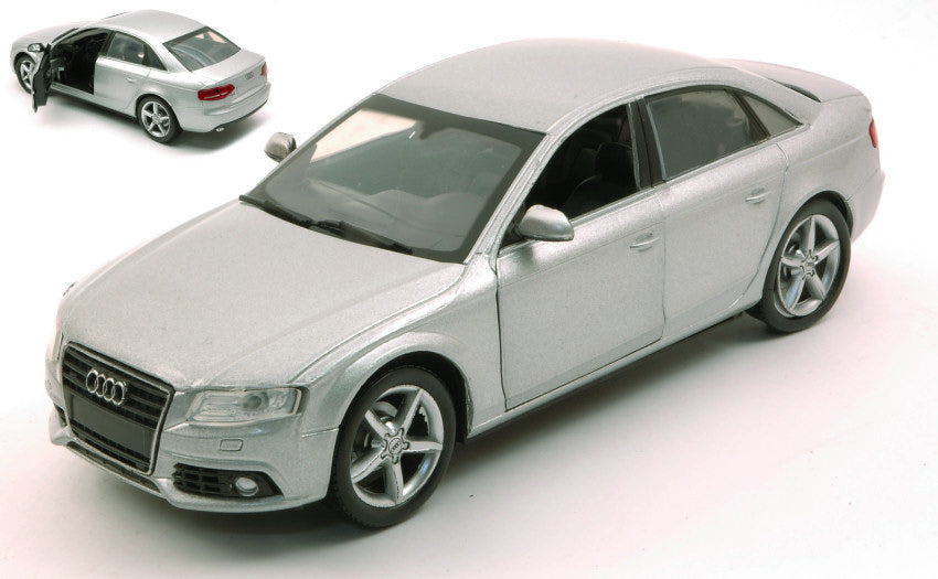 MODELLINO IN SCALA COMPATIBILE CON AUDI A 4 2008 SILVER 1:24 NEW RAY NY71073S