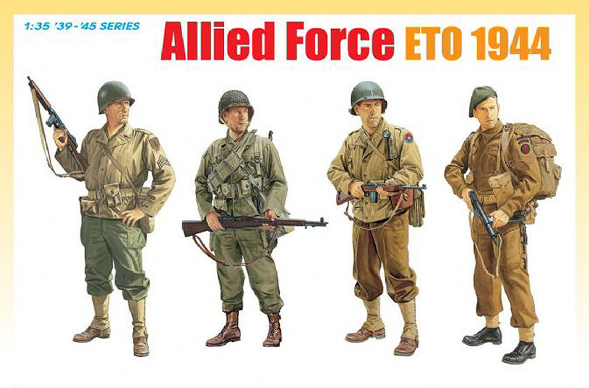 MODELLINO Dragon ALLIED FORCE ETO 1944 KIT 1:35 MODEL SCALE D6653 250506