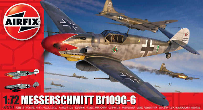 MODELLINO Airfix MESSERSCHMITT BF109G-6 KIT 1:72 MODEL SCALE A02029B 250506