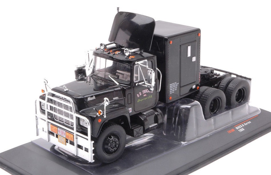 MACK R-SERIES 1966 BLACK WITH REAR CABINE 1:43 Scala 1:43 Ixo Model