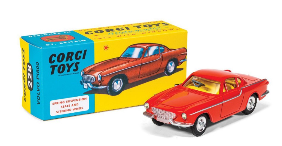 MODELLINO IN SCALA COMPATIBILE CON VOLVO P1800 RED cm 9,3 VANGUARDS RT22801