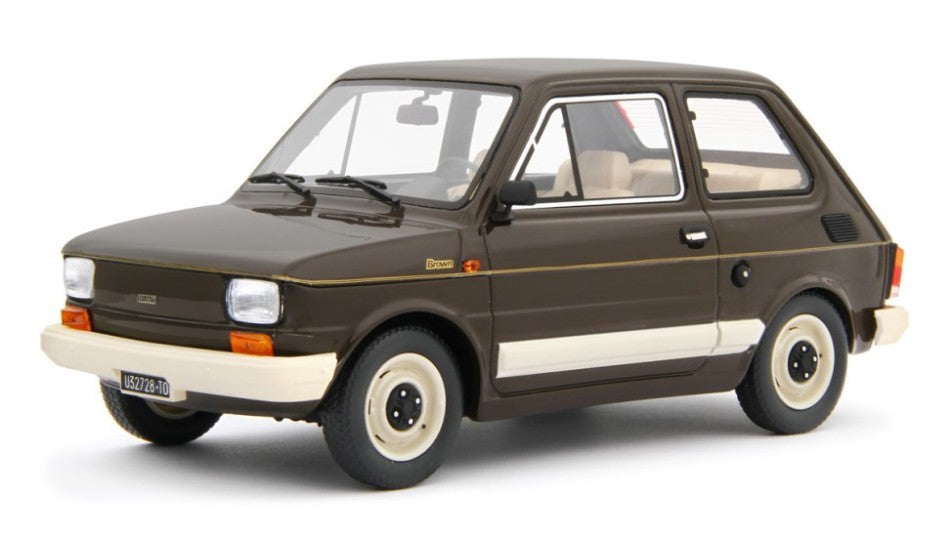 MODELLINO IN SCALA COMPATIBILE CON FIAT 126 PERSONAL 4 1980 BROWN 1:18 LAUDO RACING LM167D