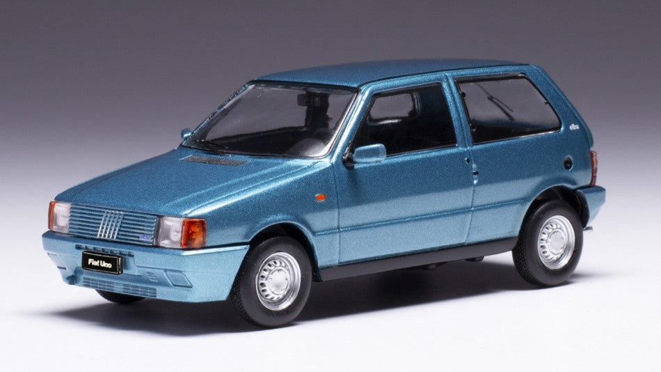 MODELLINO IN SCALA COMPATIBILE CON FIAT UNO 1983 MET.BLUE 1:43 IXO MODEL CLC524