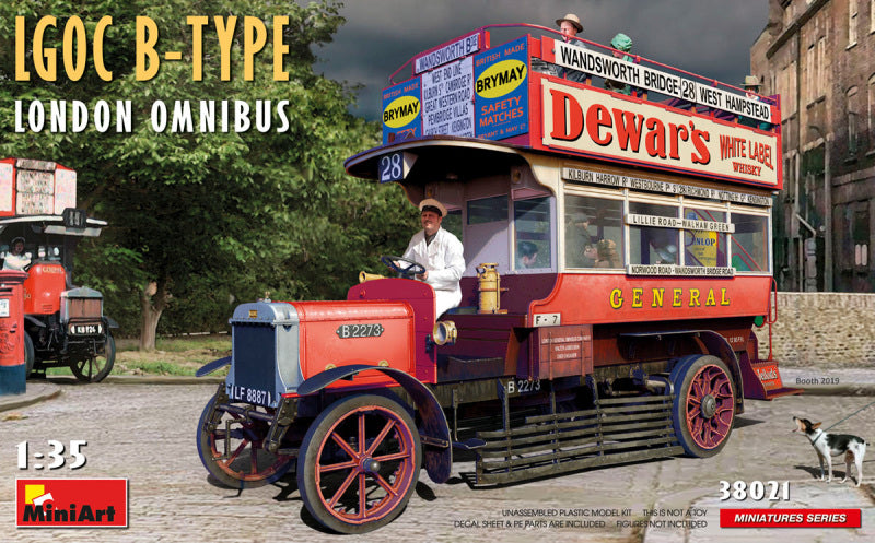 KIT DA MONTARE COMPATIBILE CON LGOC B-TYPE LONDON OMNIBUS KIT 1:35 MINIART MIN38021