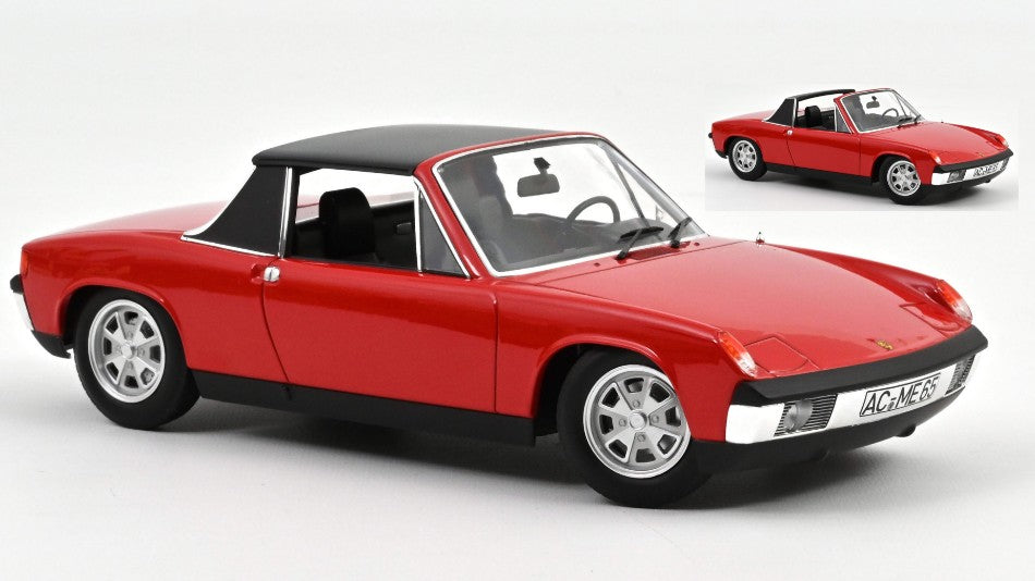 MODELLINO IN SCALA COMPATIBILE CON VW-PORSCHE 914 1.7 1972 RED 1:18 NOREV NV187690