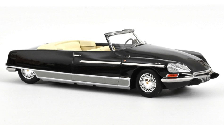 MODELLINO IN SCALA COMPATIBILE CON CITROEN DS 21 PALM BEACH 1968 BLACK 1:18 NOREV NV181746