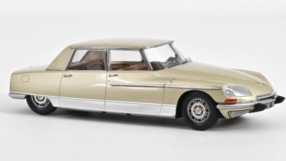 MODELLINO IN SCALA COMPATIBILE CON CITROEN DS 21 LORRAINE 1969 CHAMPAGNE 1:18 NOREV NV181756