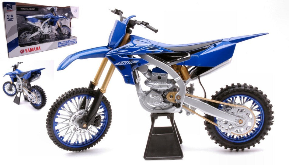 MODELLINO IN SCALA COMPATIBILE CON YAMAHA YZ450F 1:6 NEW RAY NY49703
