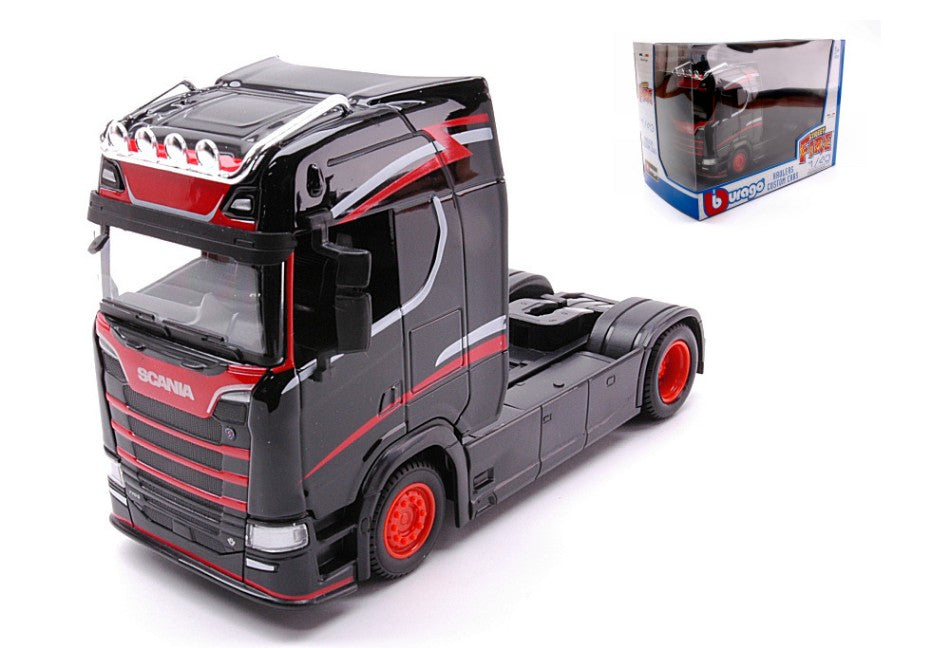 MODELLINO Burago SCANIA S730 HIGHLINE CAB BLACK 1:43 MODEL SCALE BU32207 250506