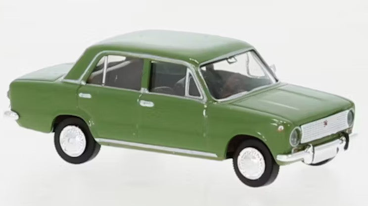 MODELLINO IN SCALA COMPATIBILE CON FIAT 124 GREEN 1:87 BREKINA BRE22418