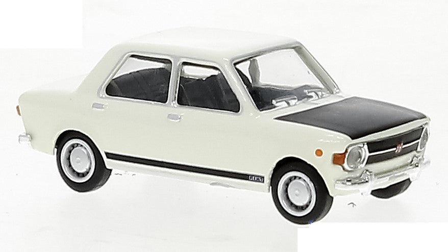 MODELLINO IN SCALA COMPATIBILE CON FIAT 128 WHITE/BLACK 1:87 BREKINA BRE22536