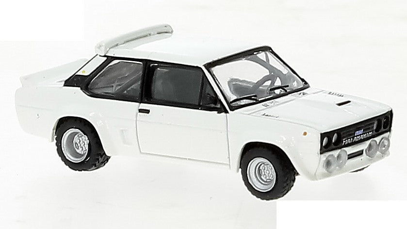 MODELLINO IN SCALA COMPATIBILE CON FIAT 131 ABARTH WHITE 1:87 BREKINA BRE22650