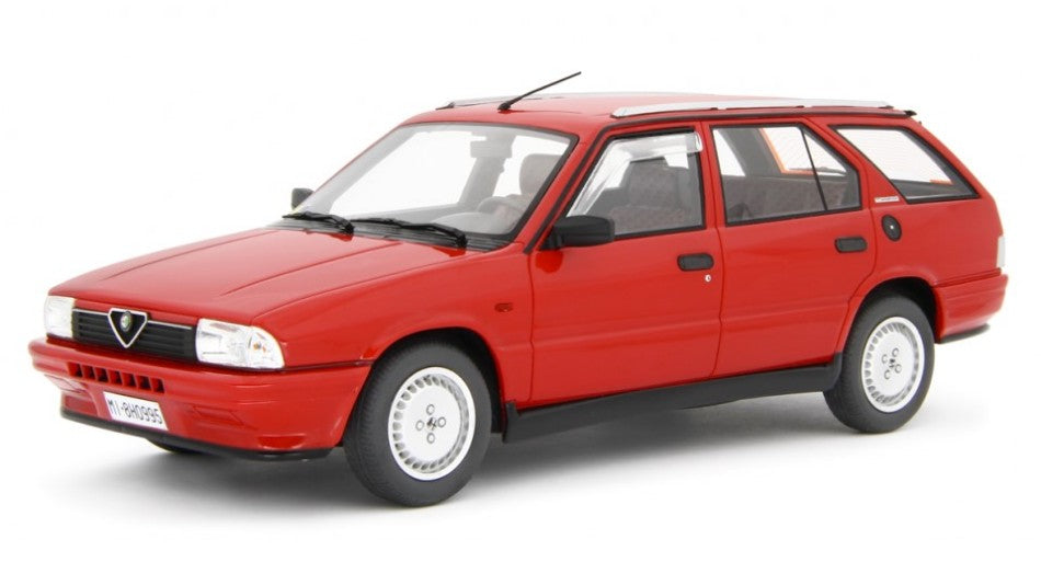 MODELLINO IN SCALA Laudo Racing COMPATIBILE CON ALFA 33 1.7 Q.V.SPORT WAGON 1988 RED 1:18 MODEL SCALE LM177A 241217