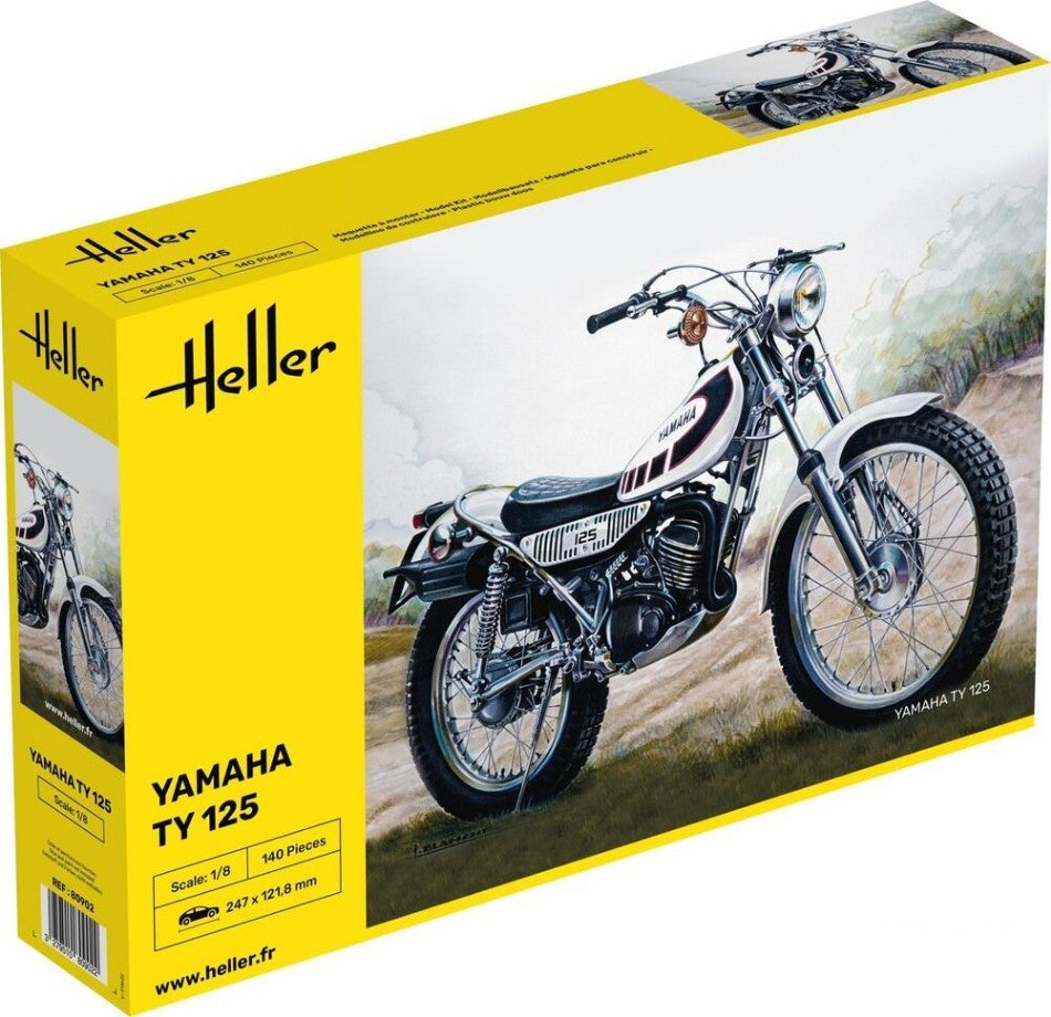 KIT DA MONTARE COMPATIBILE CON YAMAHA TY 125 KIT 1:8 HELLER HL80902