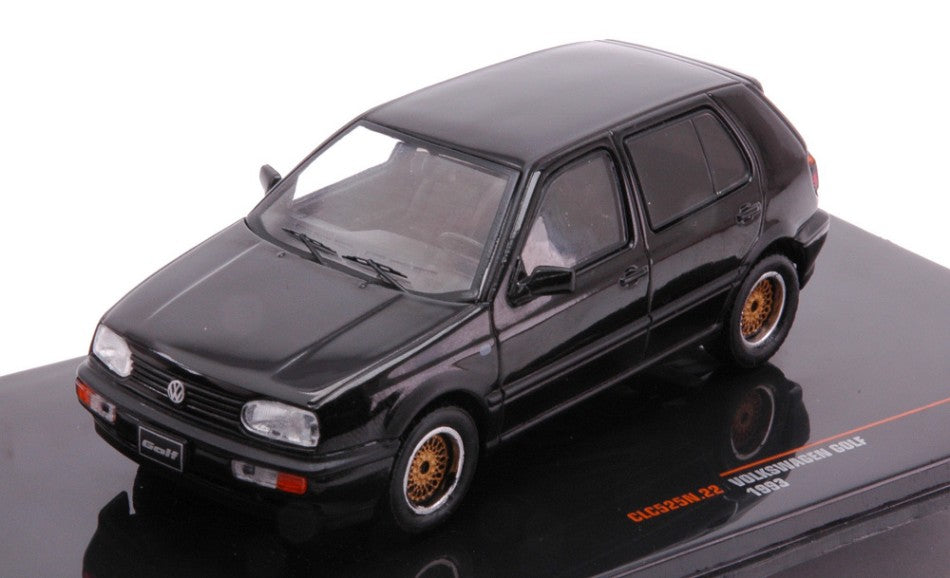 MODELLINO IN SCALA COMPATIBILE CON VW GOLF III CUSTOM 1993 BLACK 1:43 IXO MODEL CLC525