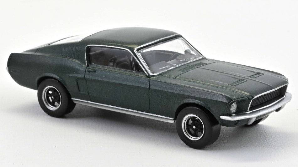 MODELLINO IN SCALA COMPATIBILE CON FORD MUSTANG FASTBACK 1968 SATIN GREEN METALLIC 1:43 NOREV NV270583