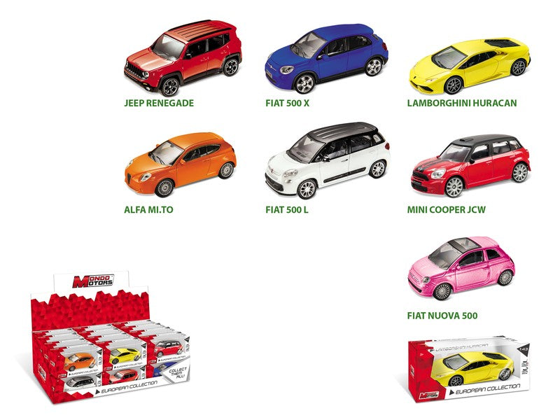 MODELLINO IN SCALA Mondo Motors COMPATIBILE CON AUTO EUROPEAN Pz.24 1:43 MODEL SCALE MM53220 241220