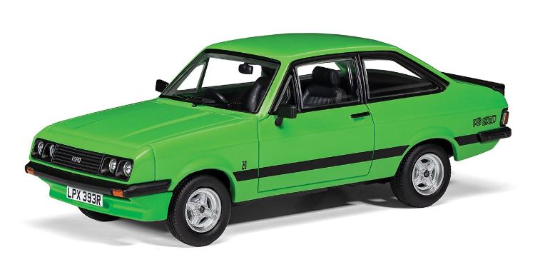 MODELLINO IN SCALA COMPATIBILE CON FORD ESCORT MK2 RS2000 SIGNAL GREEN 1:43 VANGUARDS VA14907