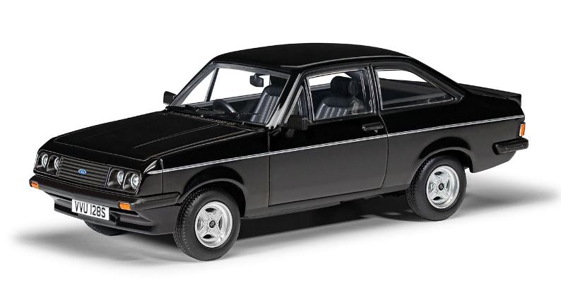 MODELLINO IN SCALA COMPATIBILE CON FORD ESCORT MK2 RS2000 BLACK 1:43 VANGUARDS VA14906
