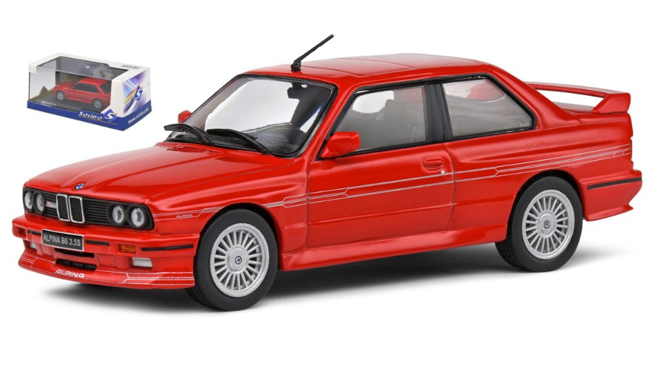 MODELLINO IN SCALA COMPATIBILE CON ALPINA E30 B6 1990 ALPINA RED 1:43 SOLIDO SL4312003