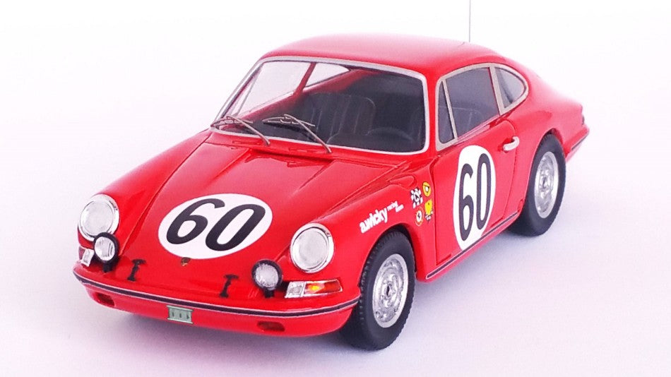 MODELLINO IN SCALA COMPATIBILE CON PORSCHE 911 S N.60 LE MANS 1967 WICKY-FARJON 1:43 TROFEU TFDSN177