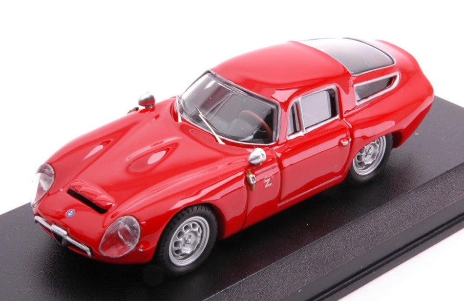 MODELLINO IN SCALA COMPATIBILE CON ALFA ROMEO TZ1 1963 PROVA RED 1:43 BEST MODEL BT9059-2