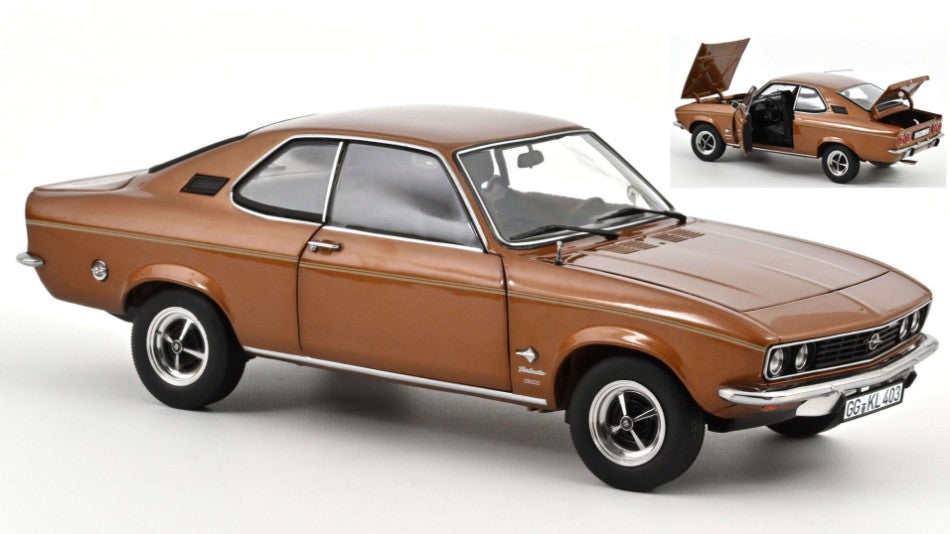 MODELLINO IN SCALA COMPATIBILE CON OPEL MANTA 1970 BRONZE METALLIC 1:18 NOREV NV183624