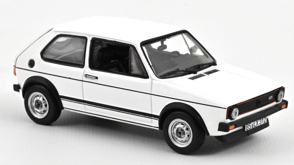 MODELLINO IN SCALA COMPATIBILE CON VW GOLF GTI 1976 POLAR WHITE 1:43 NOREV NV840048