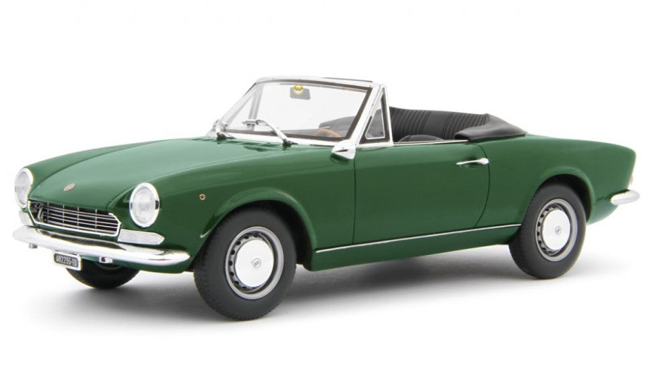 MODELLINO IN SCALA Laudo Racing COMPATIBILE CON FIAT 124 SPORT SPIDER AS (1438 CC.) 1968 GREEN 1:18 MODEL SCALE LM172D 241217