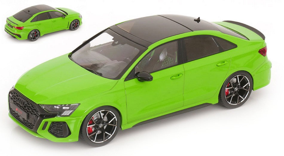 MODELLINO IN SCALA COMPATIBILE CON AUDI RS3 LIMOUSINE 2022 LIGHT GREEN "IXO FOR MCG" 1:18 IXO MODEL MCG18449