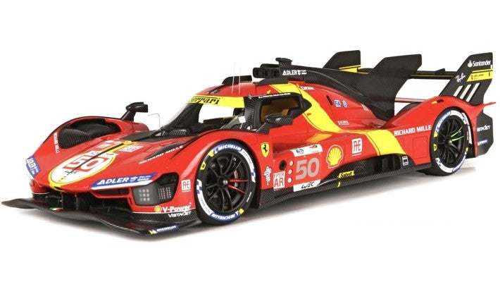 MODELLINO Burago FERRARI 499P N.50 5th LE MANS 2023 (POLE P.) FUOCO/MOLINA/NIELSEN 1:18 MODEL SCALE BU16301B 250506