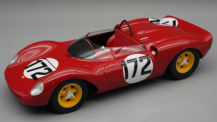 MODELLINO Tecnomodel FERRARI 206 DINO SP N.172 WINN.COURSE DE COTE OLL.-VIL.1965 L.SCARF.1:18 MODEL SCALE TMD18234D 250506
