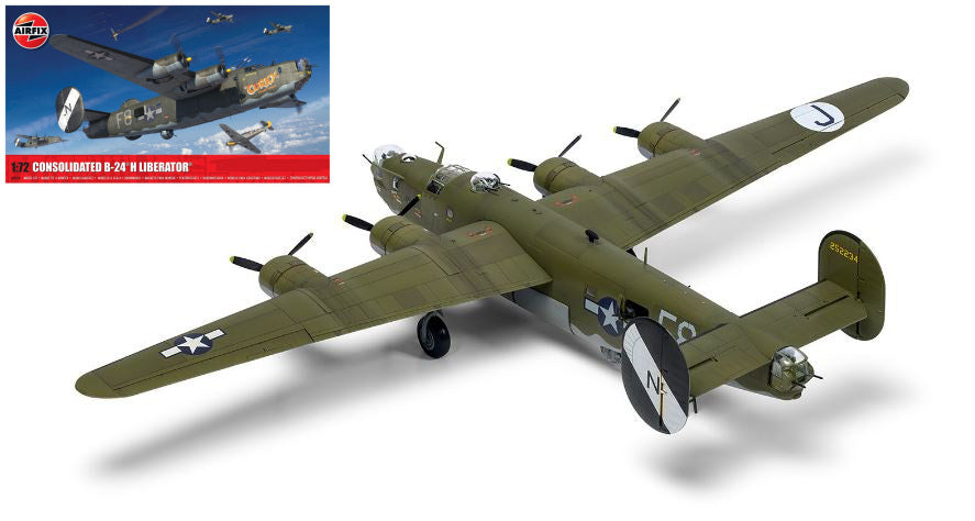 MODELLINO Airfix CONSOLIDATED B-24H LIBERATOR KIT 1:72 MODEL SCALE A09010 250506